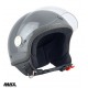 Casca open face (demi-jet) Max Helmets model DJ06 LS 7.9 culoare: gri mat (GTS) - 100% MADE IN ITALY