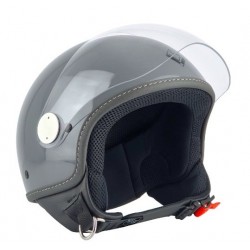Casca open face (demi-jet) Max Helmets model DJ06 LS 7.9 culoare: gri mat (GTS) - 100% MADE IN ITALY