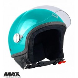 Casca open face (demi-jet) Max Helmets model DJ06 LS 7.9 (FLS) culoare: verde Portovenere lucios (03V) - 100% MADE IN ITALY Casca open face (demi-jet) Max Helmets model DJ06 LS 7.9 (FLS) culoare: verde Portovenere lucios (03V) - 100% MADE IN ITALY