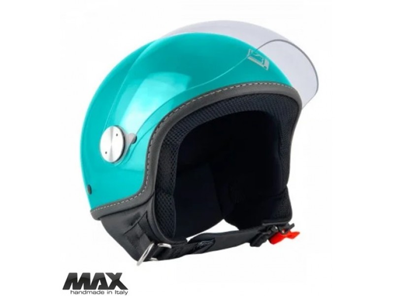 Casca open face (demi-jet) Max Helmets model DJ06 LS 7.9 (FLS) culoare: verde Portovenere lucios (03V) - 100% MADE IN ITALY Casca open face (demi-jet) Max Helmets model DJ06 LS 7.9 (FLS) culoare: verde Portovenere lucios (03V) - 100% MADE IN ITALY