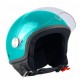 Casca open face (demi-jet) Max Helmets model DJ06 LS 7.9 (FLS) culoare: verde Portovenere lucios (03V) - 100% MADE IN ITALY