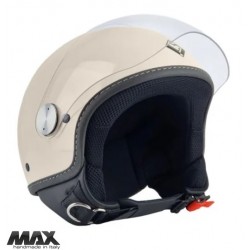 Casca open face (demi-jet) Max Helmets model DJ06 LS 7.9 (FLS) culoare: crem lucios (00X) - 100% MADE IN ITALY