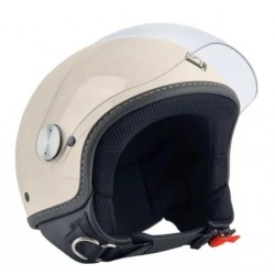 Casca open face (demi-jet) Max Helmets model DJ06 LS 7.9 (FLS) culoare: crem lucios (00X) - 100% MADE IN ITALY