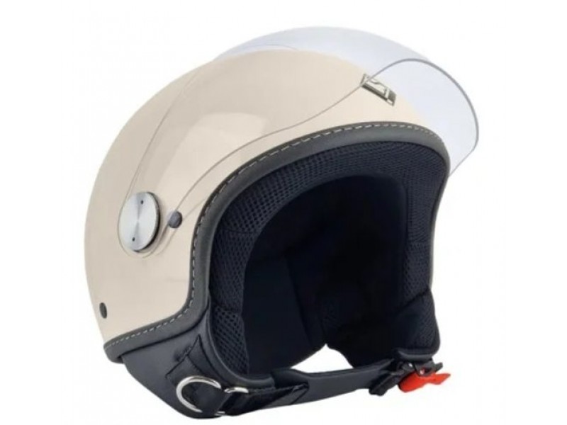 Casca open face (demi-jet) Max Helmets model DJ06 LS 7.9 (FLS) culoare: crem lucios (00X) - 100% MADE IN ITALY
