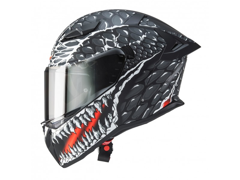 Casca integrala Caberg model Drift Evo II SV Crok H9 negru/antracit/rosu fluor mat Pinlock ready - lentila Pinlock inclusa