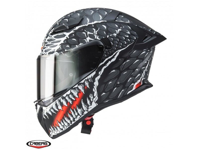 Casca integrala Caberg model Drift Evo II SV Crok H9 negru/antracit/rosu fluor mat Pinlock ready - lentila Pinlock inclusa