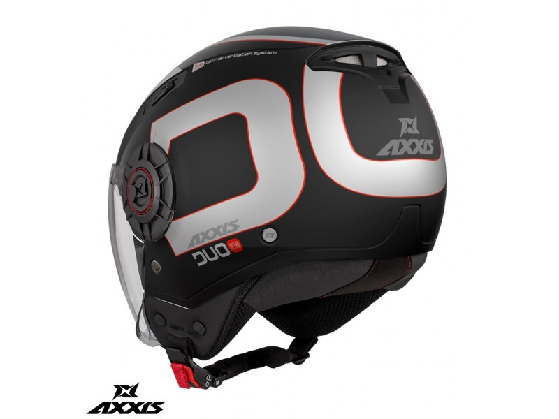 Casca Axxis model Metro S Duo B1 negru lucios (open face) - omologare noua ECE 22.06