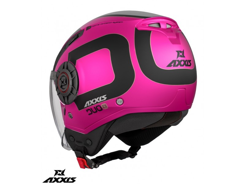 Casca Axxis model Metro S Duo C8 roz lucios (open face) - omologare noua ECE 22.06 Casca Axxis model Metro S Duo C8 roz lucios (open face) - omologare noua ECE 22.06
