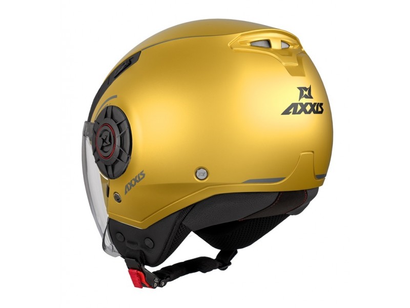 Casca Axxis model Metro S A3 galben mat (open face) - omologare noua ECE 22.06