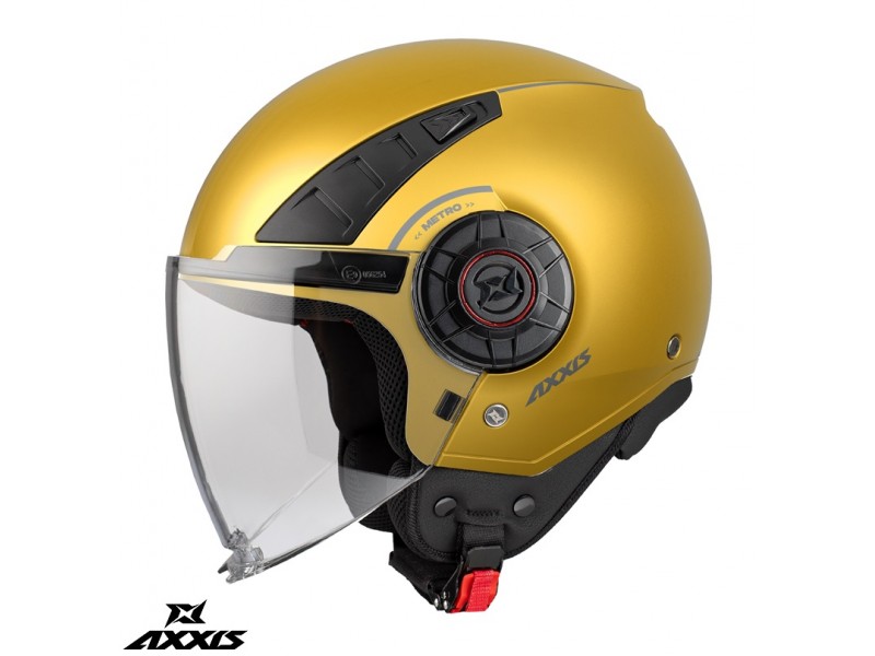 Casca Axxis model Metro S A3 galben mat (open face) - omologare noua ECE 22.06 Casca Axxis model Metro S A3 galben mat (open face) - omologare noua ECE 22.06