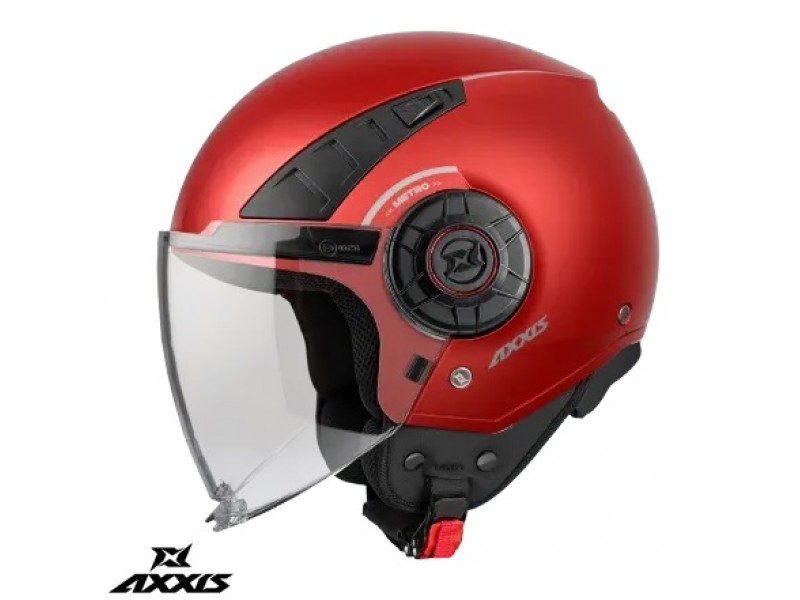 Casca Axxis model Metro S A5 rosu mat (open face) - omologare noua ECE 22.06 Casca Axxis model Metro S A5 rosu mat (open face) - omologare noua ECE 22.06