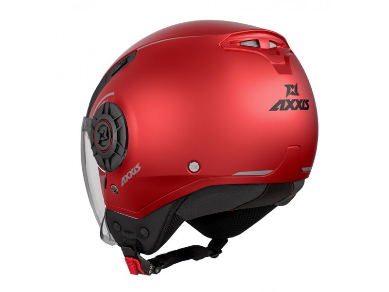 Casca Axxis model Metro S A5 rosu mat (open face) - omologare noua ECE 22.06