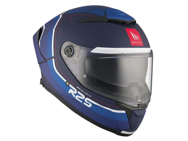 Casca integrala MT Thunder 4 SV R25 C7 albastru mat (ochelari soare integrati)