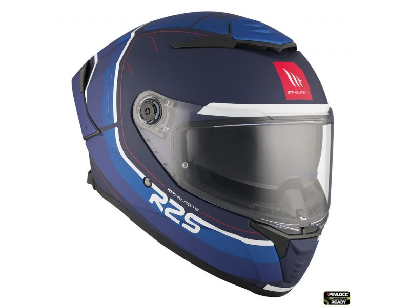 Casca integrala MT Thunder 4 SV R25 C7 albastru mat (ochelari soare integrati)
