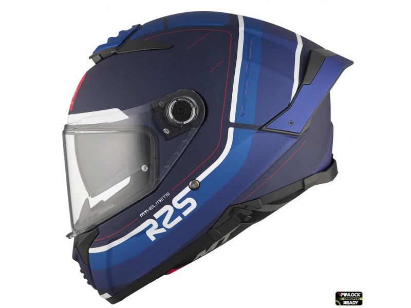 Casca integrala MT Thunder 4 SV R25 C7 albastru mat (ochelari soare integrati)