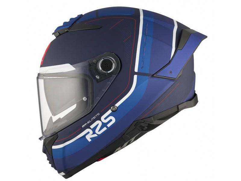 Casca integrala MT Thunder 4 SV R25 C7 albastru mat (ochelari soare integrati)