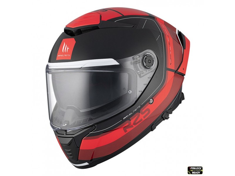Casca integrala MT Thunder 4 SV R25 B35 rosu lucios (ochelari soare integrati)
