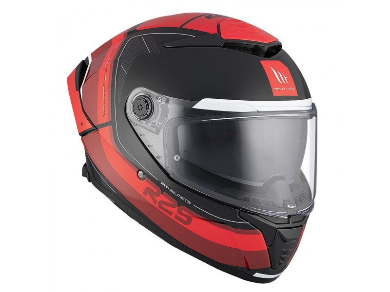 Casca integrala MT Thunder 4 SV R25 B35 rosu lucios (ochelari soare integrati)