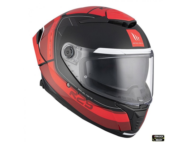 Casca integrala MT Thunder 4 SV R25 B35 rosu lucios (ochelari soare integrati)