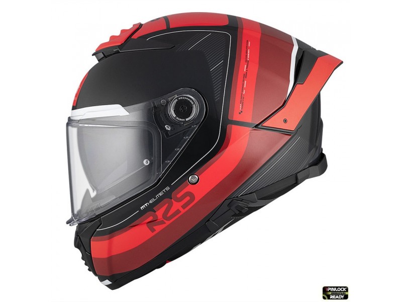 Casca integrala MT Thunder 4 SV R25 B35 rosu lucios (ochelari soare integrati)