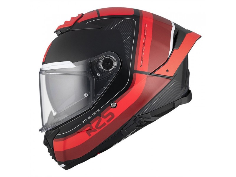Casca integrala MT Thunder 4 SV R25 B35 rosu lucios (ochelari soare integrati)