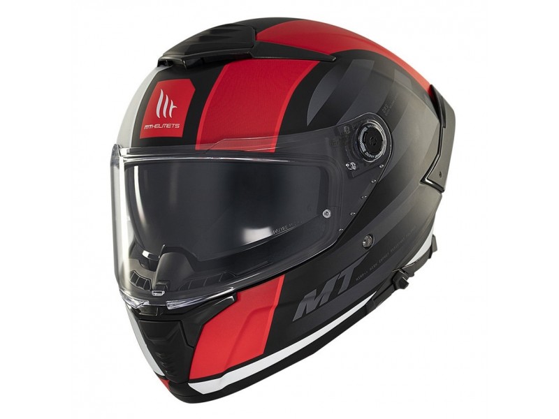 Casca integrala MT Thunder 4 SV Treads B5 rosu mat (ochelari soare integrati)