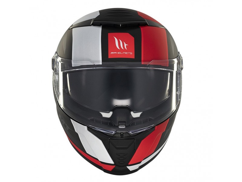 Casca integrala MT Thunder 4 SV Treads B5 rosu mat (ochelari soare integrati)