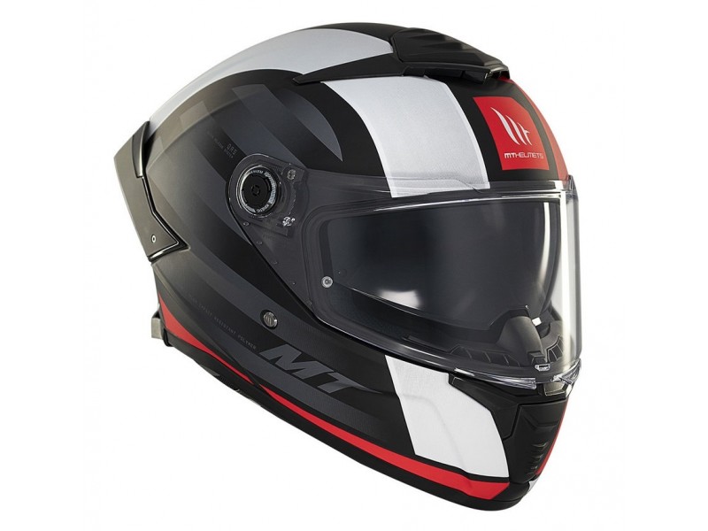 Casca integrala MT Thunder 4 SV Treads B5 rosu mat (ochelari soare integrati)