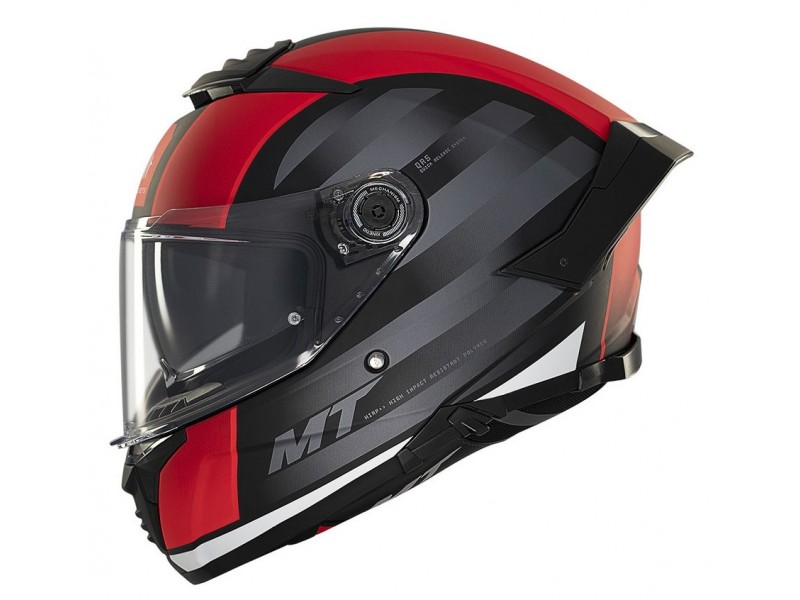 Casca integrala MT Thunder 4 SV Treads B5 rosu mat (ochelari soare integrati)