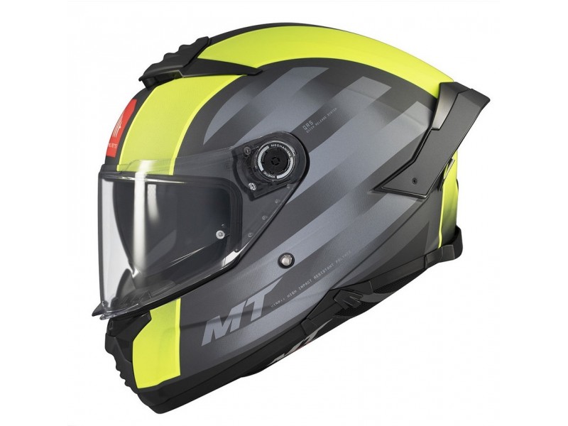 Casca integrala MT Thunder 4 SV Treads D3 galben fluor mat (ochelari soare integrati)