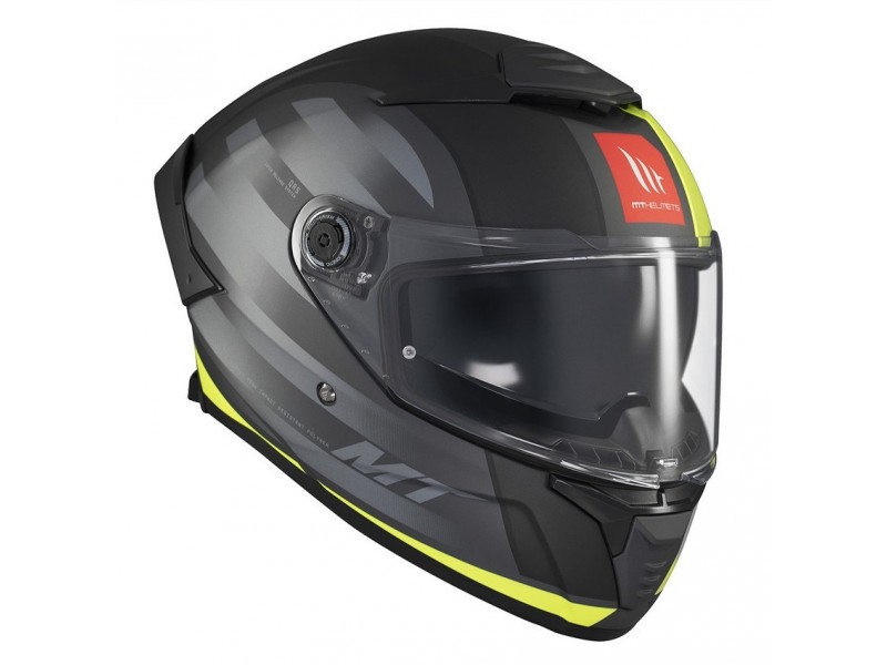 Casca integrala MT Thunder 4 SV Treads D3 galben fluor mat (ochelari soare integrati)