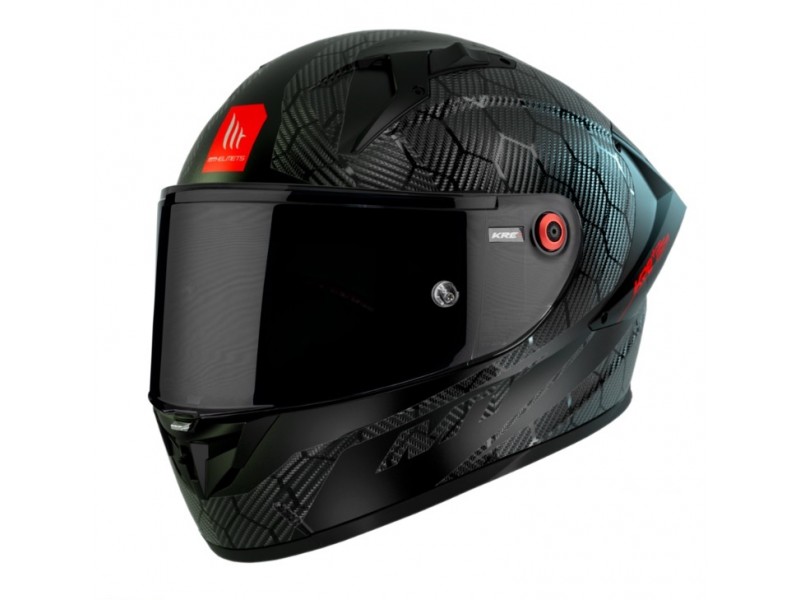 Casca integrala MT KRE+ S Carbon negru A11 negru lucios - 100% carbon