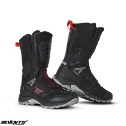 Ghete (cizme) moto Adventure (Touring) Unisex Seventy model SD-BA6 Stelvio culoare: negru/rosu/verde Ghete (cizme) moto Adventure (Touring) Unisex Seventy model SD-BA6 Stelvio culoare: negru/rosu/verde