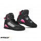 Ghete (cizme) moto Racing femei Seventy model SD-BR2 Veloce culoare: negru/roz