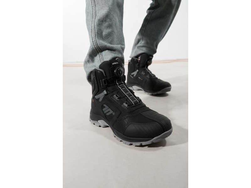 Ghete (cizme) moto Adventure (Touring) Unisex Seventy model SD-BA7 Stelvio culoare: negru/gri