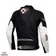 Geaca (jacheta) motociclete barbati piele Racing Ixon vara model Vortex 3 MS culoare: negru/alb Geaca (jacheta) motociclete barbati piele Racing Ixon vara model Vortex 3 MS culoare: negru/alb