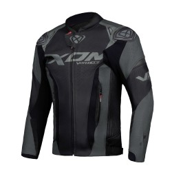 Geaca (jacheta) motociclete barbati piele Racing Ixon vara model Vortex 3 MS culoare: negru Geaca (jacheta) motociclete barbati piele Racing Ixon vara model Vortex 3 MS culoare: negru