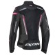 Geaca (jacheta) motociclete femei Racing/Roadster Ixon vara model Striker AIR WPL LS culoare: negru/fuchsia (roz)