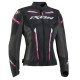 Geaca (jacheta) motociclete femei Racing/Roadster Ixon vara model Striker AIR WPL LS culoare: negru/fuchsia (roz)