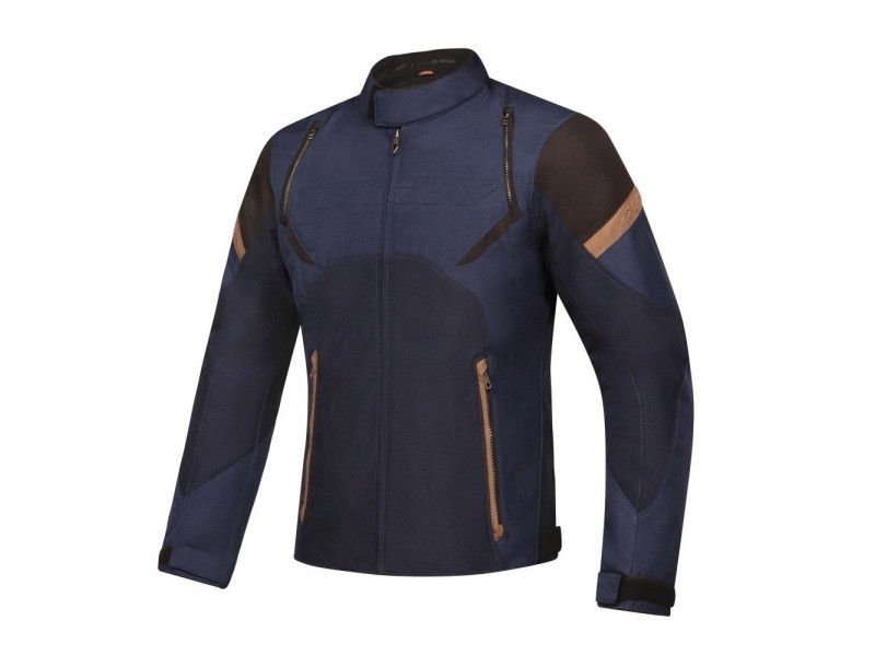 Geaca (jacheta) motociclete barbati Urban/Heritage Ixon mid-season model Striker Retro WP MS culoare: negru/navy/maro