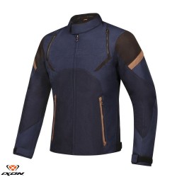 Geaca (jacheta) motociclete barbati Urban/Heritage Ixon mid-season model Striker Retro WP MS culoare: negru/navy/maro Geaca (jacheta) motociclete barbati Urban/Heritage Ixon mid-season model Striker Retro WP MS culoare: negru/navy/maro