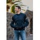 Geaca (jacheta) motociclete barbati Urban/Heritage Ixon mid-season model Striker Retro WP MS culoare: negru/navy/maro