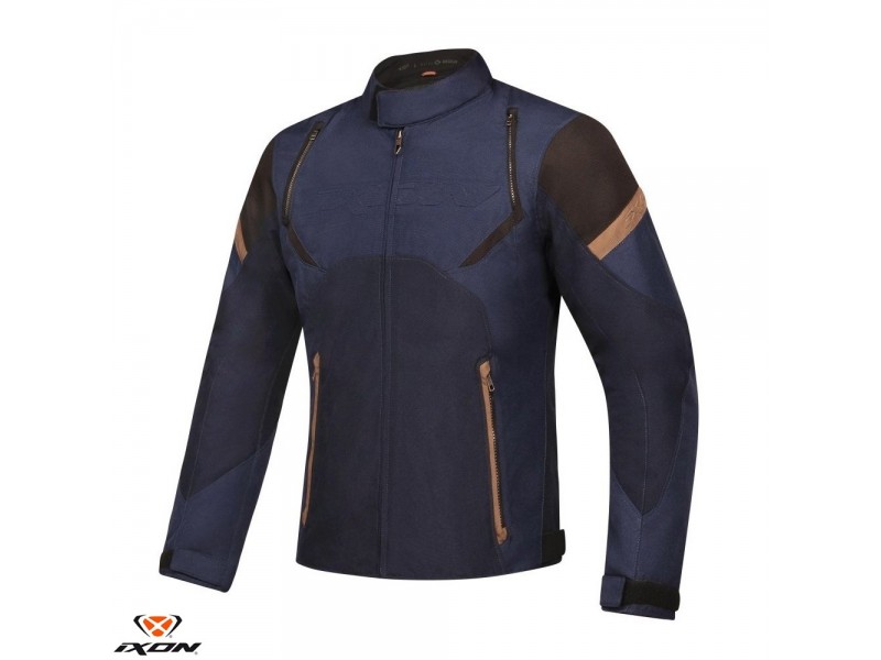 Geaca (jacheta) motociclete barbati Urban/Heritage Ixon mid-season model Striker Retro WP MS culoare: negru/navy/maro