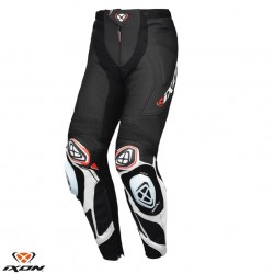 Pantaloni motociclete barbati piele Racing Ixon vara model Vortex 3 MS culoare: negru/alb Pantaloni motociclete barbati piele Racing Ixon vara model Vortex 3 MS culoare: negru/alb