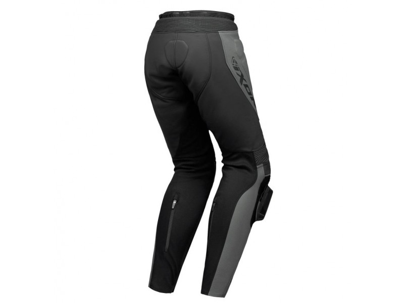 Pantaloni motociclete barbati piele Racing Ixon vara model Vortex 3 MS culoare: negru