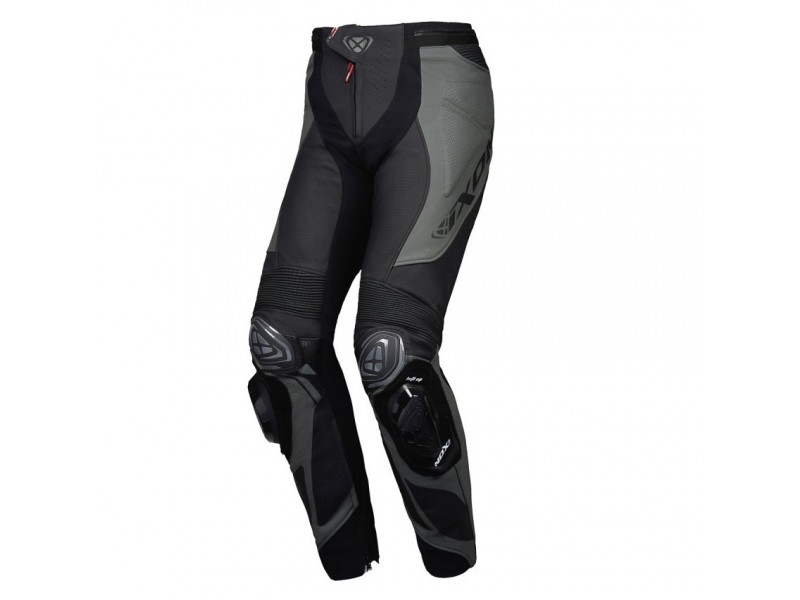 Pantaloni motociclete barbati piele Racing Ixon vara model Vortex 3 MS culoare: negru