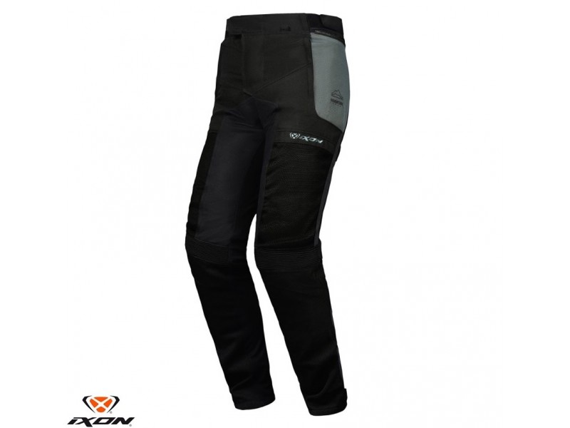 Pantaloni motociclete barbati Touring/Adventure Ixon vara model M-Njord MS culoare: verde/negru/galben (pantaloni laminati; wateproof)