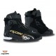 Ghete moto Roadster femei All Season Ixon model Bull 2 WP LS culoare: negru/alb/auriu (100% waterproof)