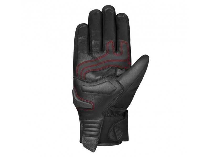 Manusi barbati Roadster iarna piele Ixon model Pro Hawker MS culoare: negru/rosu - degete tactile (100% waterproof + protectie termica)