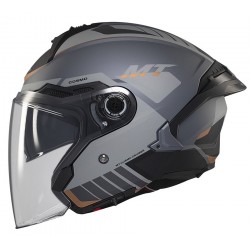 Casca open face motociclete MT Cosmo SV C2 gri mat (ochelari soare integrati) Casca open face motociclete MT Cosmo SV C2 gri mat (ochelari soare integrati)
